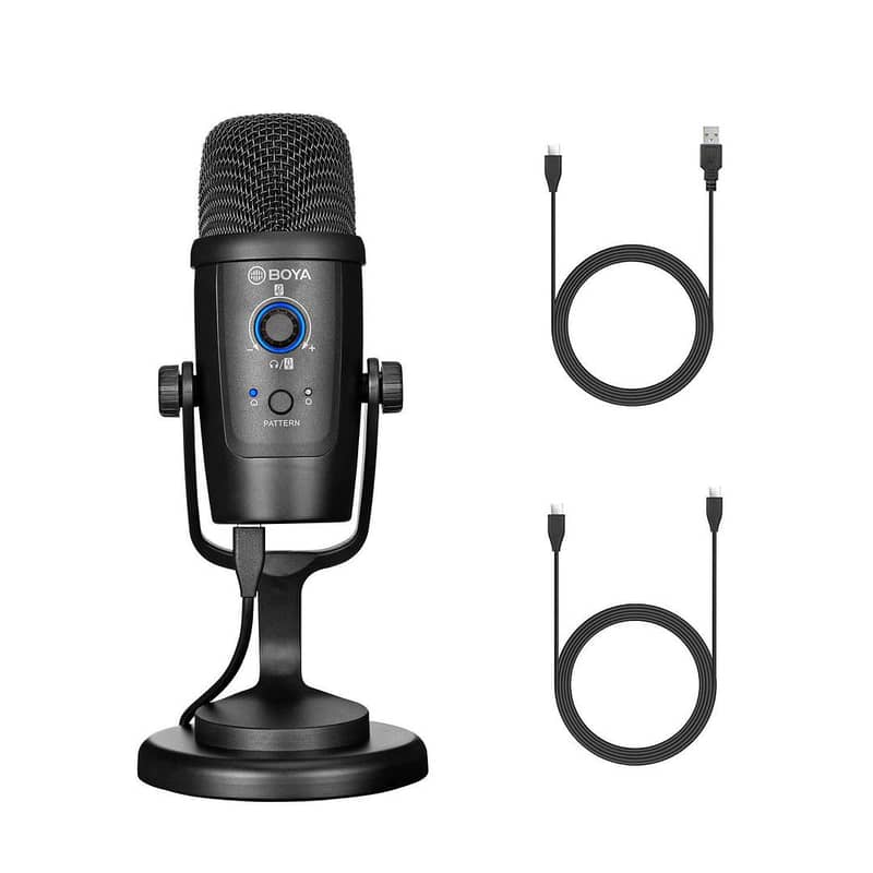 USB Microphone with USB-A & USB-C Cable 0