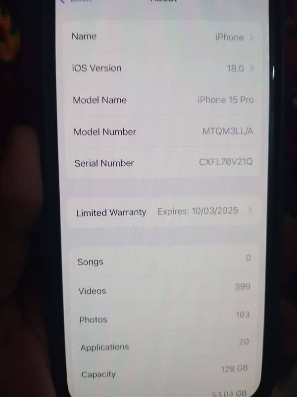 iphone 15 pro jv 256 GB 4