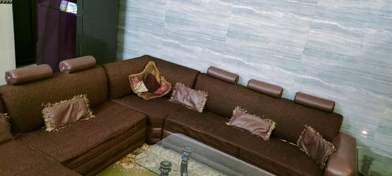 7 Seater L Shape Sofa Set 4