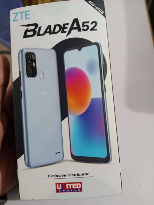 ZTE blade A52 4gb 64gb available for sale with box 4