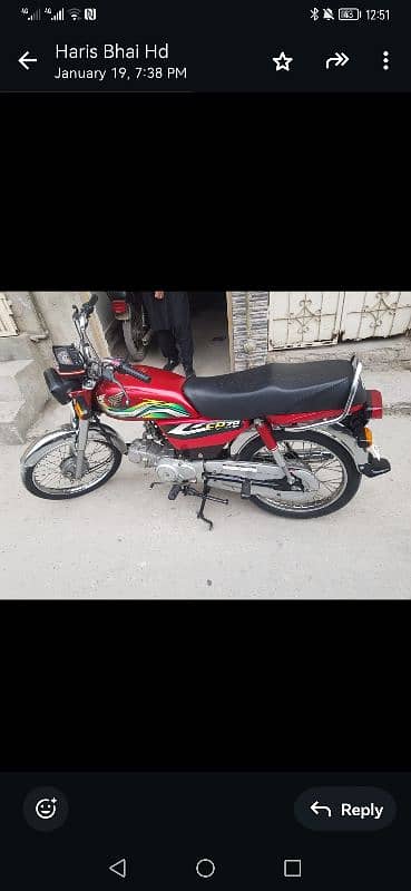 I m selling my bike Honda CD70 22/23 model 3