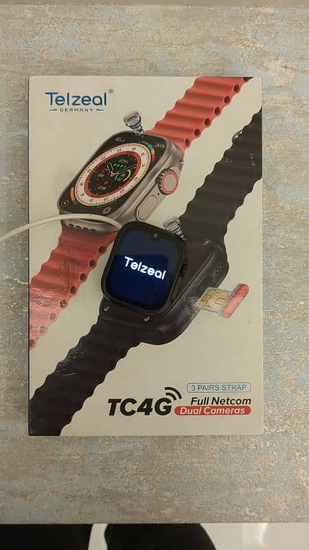 Telzeal TC4g Smart Watch, IOS System, Dual Cameras, Non PTA 5