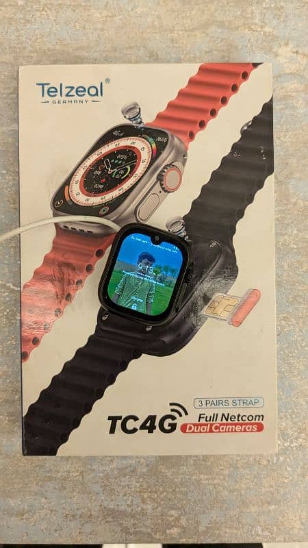 Telzeal TC4g Smart Watch, IOS System, Dual Cameras, Non PTA 7