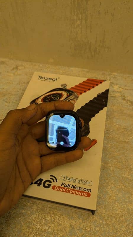 Telzeal TC4g Smart Watch, IOS System, Dual Cameras, Non PTA 10