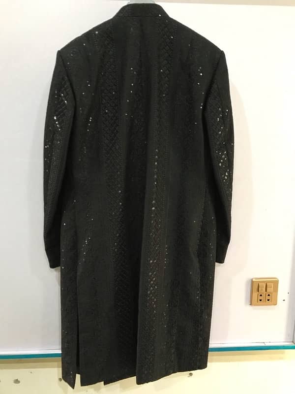 Groom Black Sherwani 2