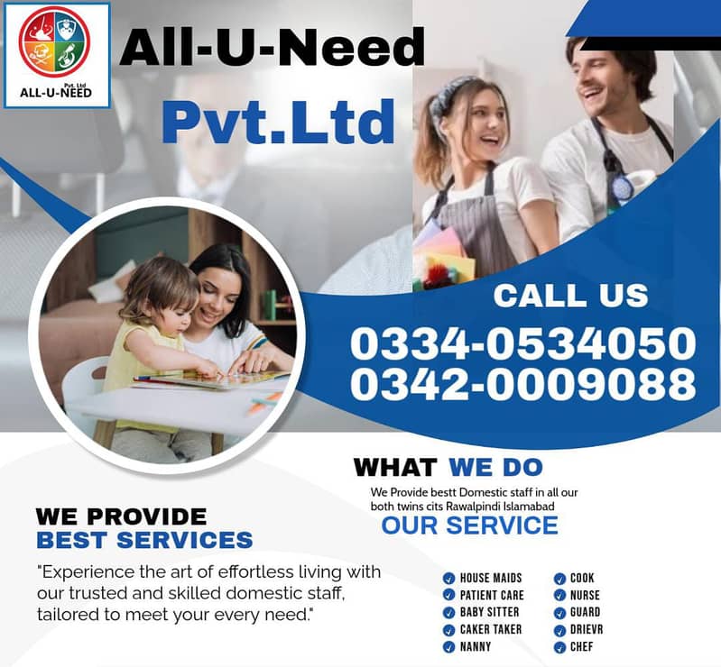 Maid | Nanny | Patient Care | Baby Sitter | Chef Cook | Nurse | Driver 0