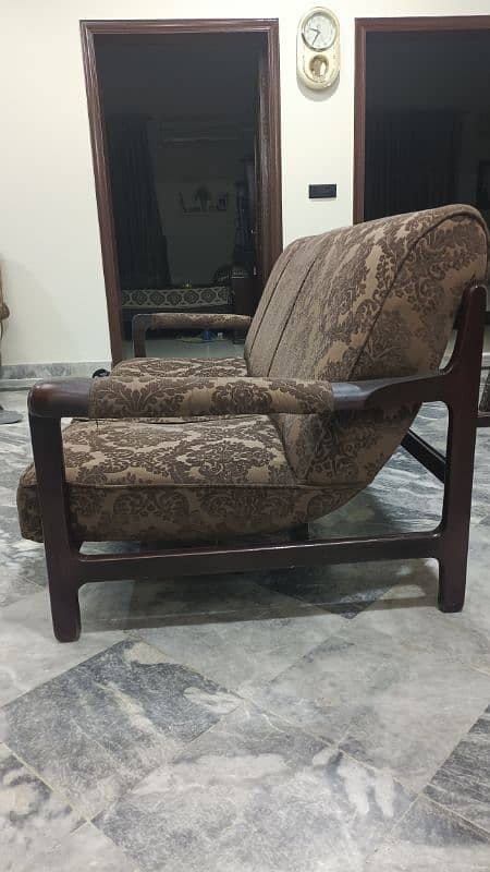 Sofa Set / 5 Seater Sofa / Wood Frame 6