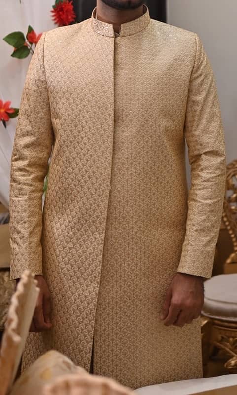 Groom Golden Sherwani 1