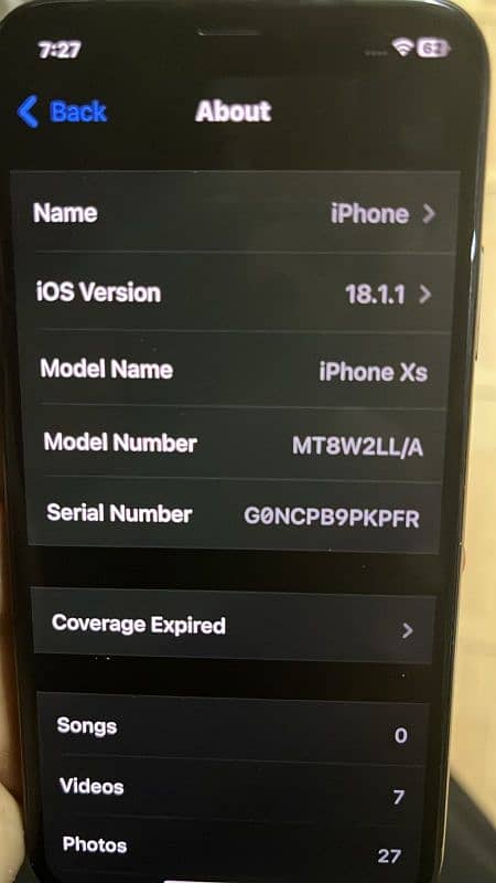 iphone xs with box 64gb  battery health 80 1