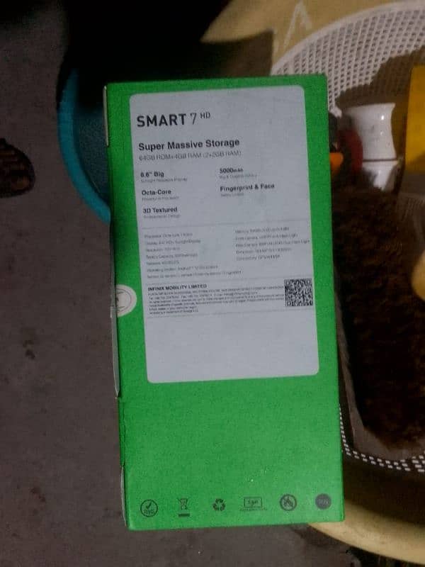 infinix smart 7hd 4/64 6 month warranty 10/10 1