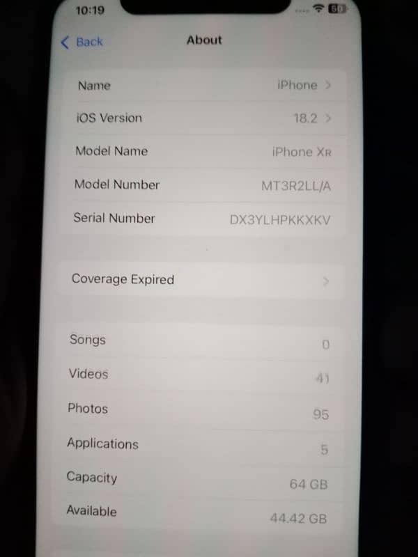 iPhone xr 10/10 condition water pack 87battery health 1