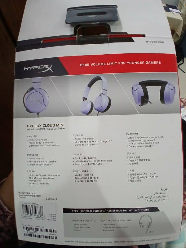 Hyper x cloud Mini 85dB volume limit for young gamers 2