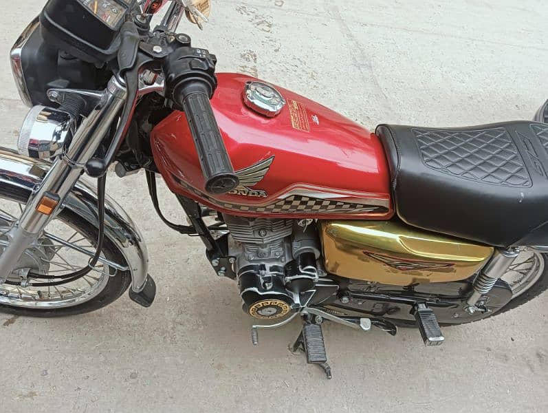 Honda CG 125 self start red with Gould 2