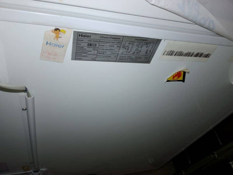 Haier 10 CFT 8/10 like new FREEZER 1