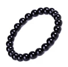 black beads bracelet for boys and mens