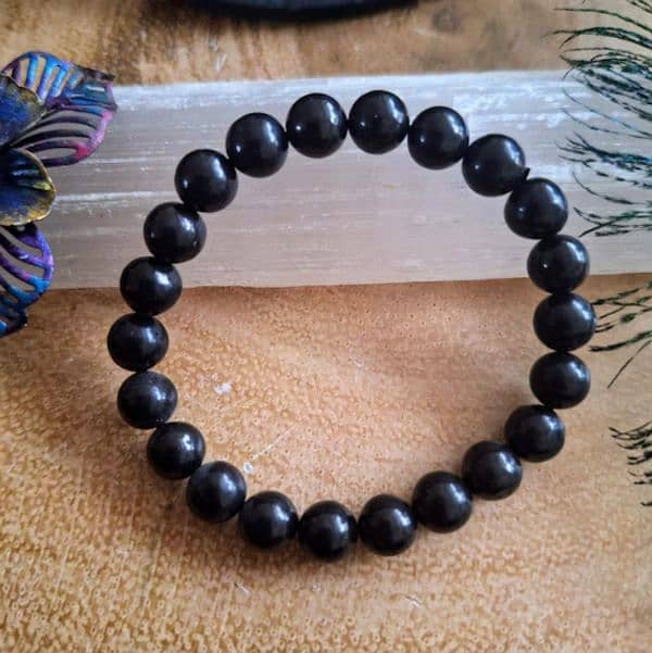 black beads bracelet for boys and mens 3