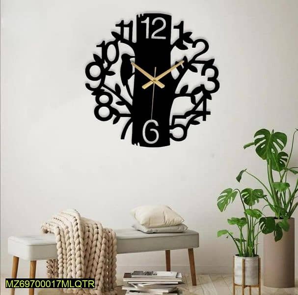 Beautiful Birds design Mdf wood wall Clock 0