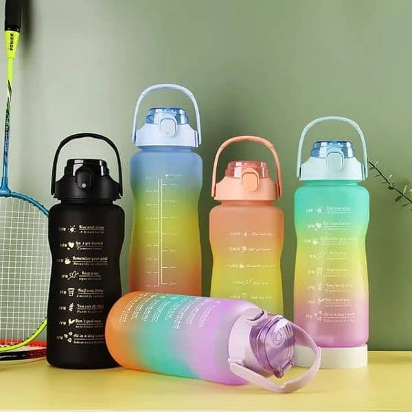 3 in 1 Bottles | Motivational Water Bottle Set of 3 Pcs 0