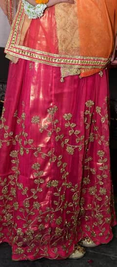 3 PC Stiched Lehnga and shaffon 3 PC Stiched dress Party wear dress