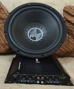 Amp+ sub woofer for sale