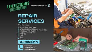 LED repair, LCD Plazma Tv Repair, Automatic washing machine Repairing