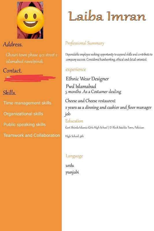 need job for female at restaurant urgent 0