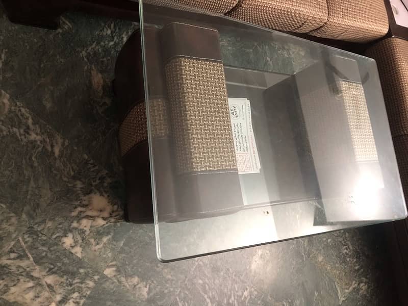 L shape sofa set with Center table for sale 3
