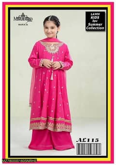 •  Material: Lawn •  Pattern: Embroidered •  Gender: Girl's •