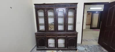 solid wood showcase for sale