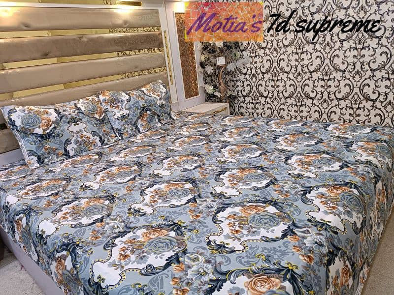 motia new collection king size 90/90price 1500 fabric cotton sattan 18