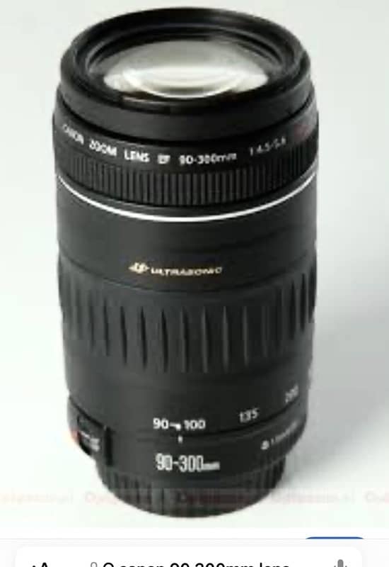 Canon lens 90/300 like  new  urgent sel  mingora swat 4