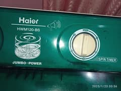 Haier washing machine twin tub model number HWM120-BS