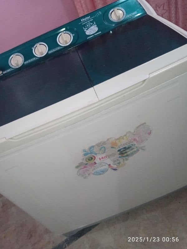 Haier washing machine jumbo size twin tub model number HWM120-BS 18