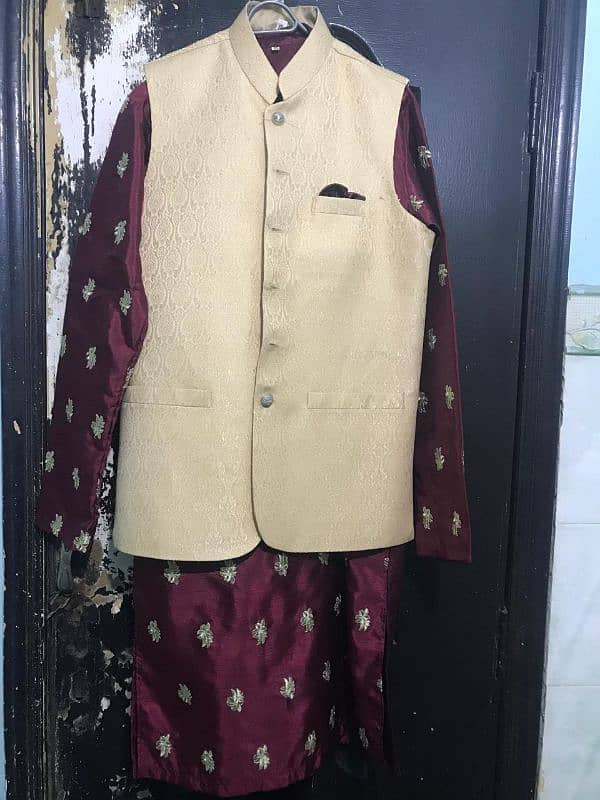 kurta Pajama with waist coat 0