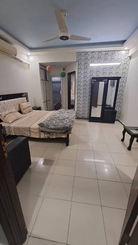 One bedroom fully furnished apartment available for Rent in bahria towan Rawalpindi 1