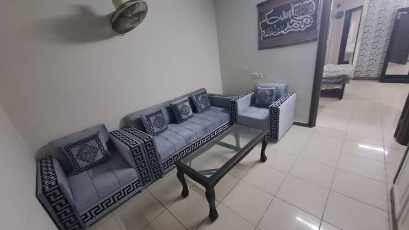 One bedroom fully furnished apartment available for Rent in bahria towan Rawalpindi 2