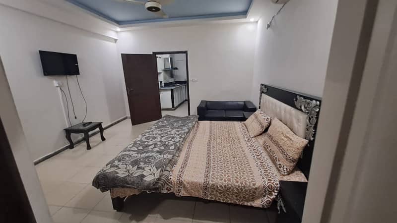 One bedroom fully furnished apartment available for Rent in bahria towan Rawalpindi 8