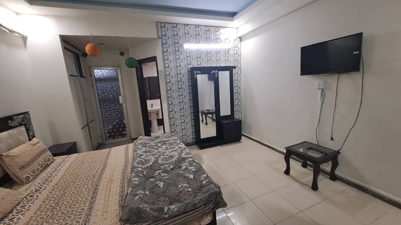 One bedroom fully furnished apartment available for Rent in bahria towan Rawalpindi 9