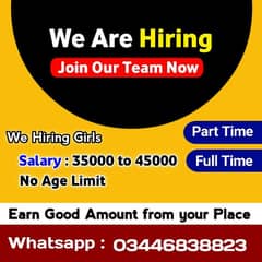 Need Girls for Our Account Handling