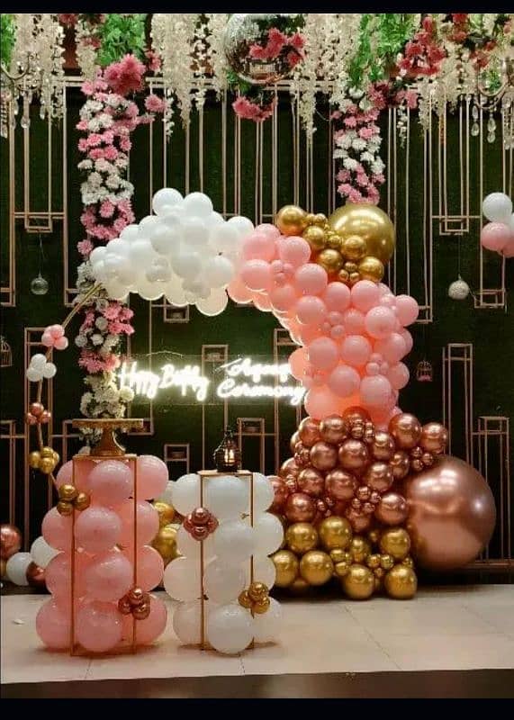 Birthday Decoration bridal shower aqeeqa Happy anniversary 4