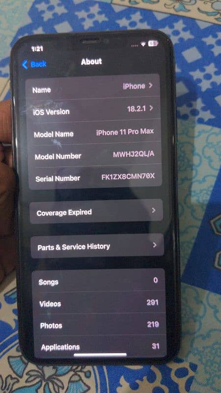 IPHONE 11 PRO MAX 265 GB 5