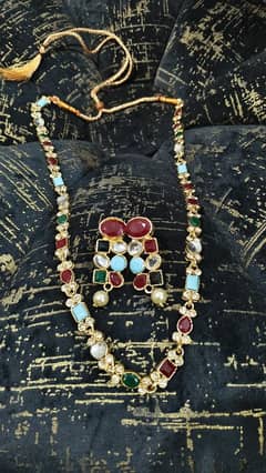 wedding jewellery jrao long imported Mala with earrings