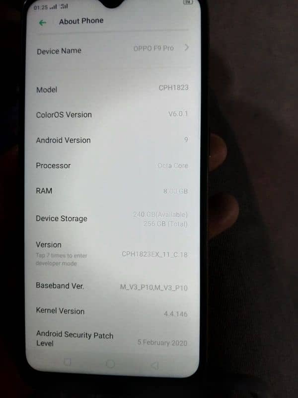 oppo F9 pro 8/256 available box condition 10/10 total jenman urgent 3