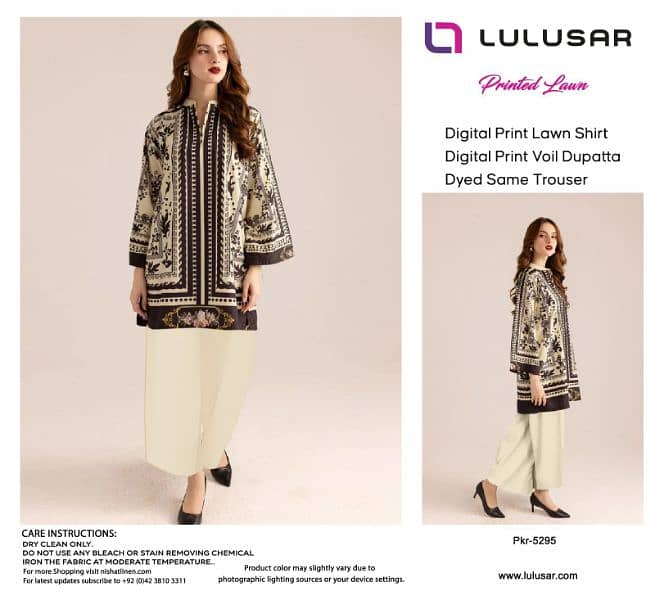 LULUSAR Lawn 3 Piece 4