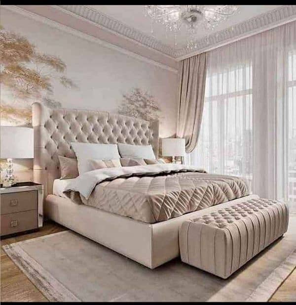 luxury style brand new bed set high quality and classic finishing 7