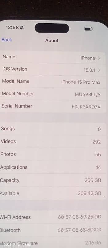 I phone 15 pro max JV non pta 1