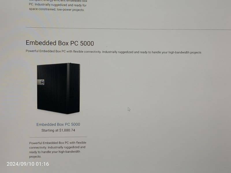 DELL Embedded box PC 5000 , 3000 Series Rugged industrial PC. i5 i7 3