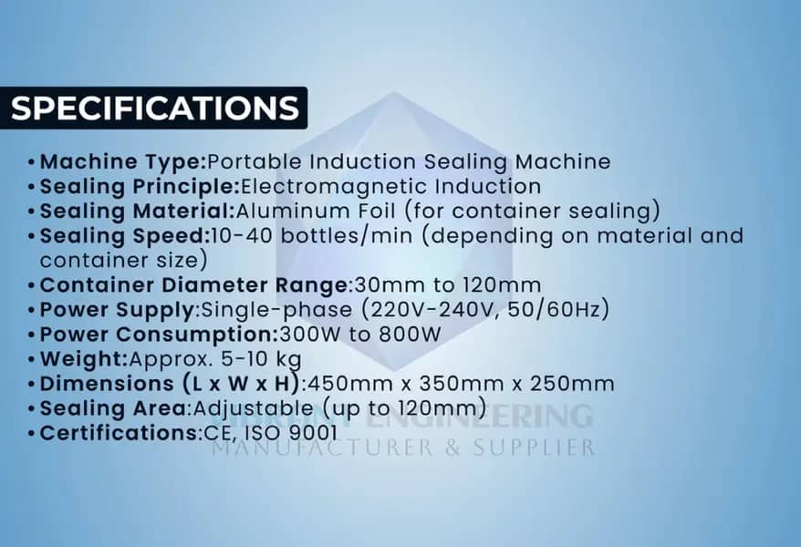 Induction Sealing Machine |  foil jar Induction sealer Packing Machine 3