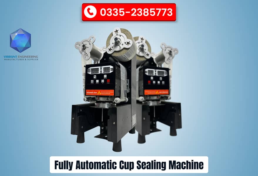 Fully Automatic Cup Sealer Machine | Plastic Cup Jelly Packing Machine 0