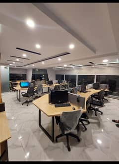 8 Marla Fully Furnished Office Flour For Rent Available In Bahria Town Lahore